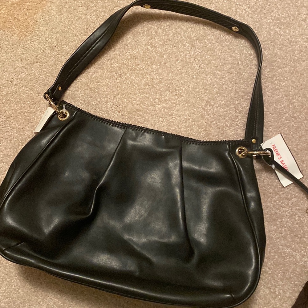 NWT Vintage Claiborne Black Bag Handbag Purse